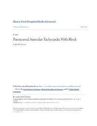 Paroxysmal Auricular Tachycardia with Block Ralph M