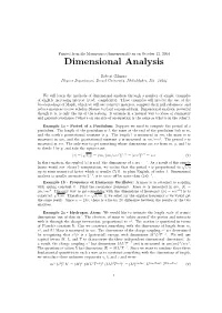 [PDF] Dimensional Analysis