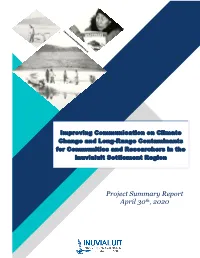 Project Summary Report April 30Th, 2020