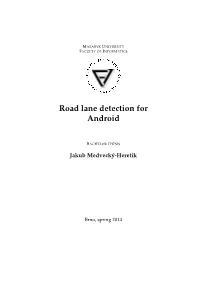 Road Lane Detection for Android