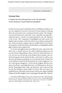 Closing Time: a Twenty-Five-Year Retrospective on the Life and Death