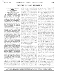 Extensions of Remarks E855 EXTENSIONS of REMARKS