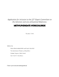 Methylphenidate Hydrochloride