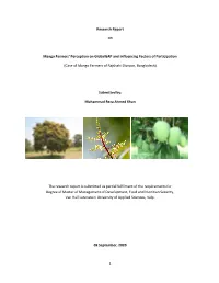 1 Research Report on Mango Farmers' Perception on Globalgap
