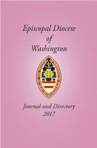 2017 Directory of the Diocese of Washington and Journal of the One Hundred Twenty–Second Annual Meeting of the Convention of the Diocese of Washington