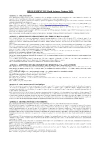 RÈGLEMENT DU Raid Astarac Nature 2021