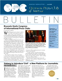 A New Platform for Journalists Brussels