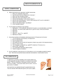 Medication Administration