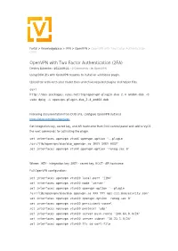 Openvpn with Two-Factor Authentication (2FA)
