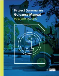 Project Summaries Manual