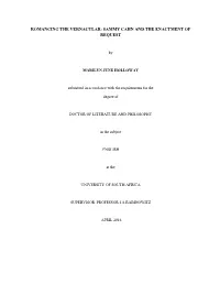 Sammy Cahn and the Enactment of Request
