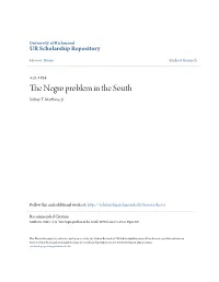 The Negro Problem in the South