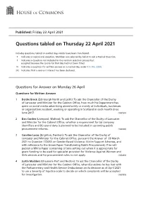 View Questions Tabled on PDF File 0.16 MB