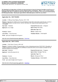 8.3 Scheduled Weeklyplanningapplications