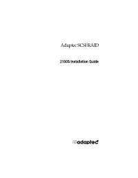 Adaptec SCSI RAID