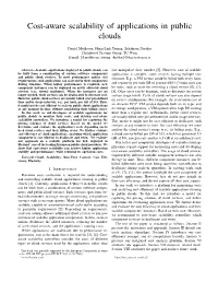 Cost-Aware Scalability of Applications in Public Clouds