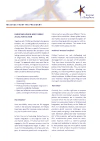 Message from the President European