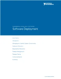 Software Deployment