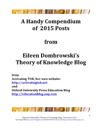 Theory of Knowledge Blog