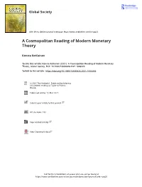 A Cosmopolitan Reading of Modern Monetary Theory