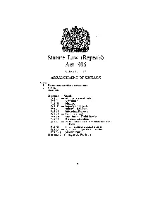 Act 1986 CHAPTER 12 ARRANGEMENT of SECTIONS