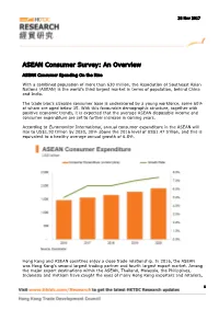 ASEAN Consumer Survey: an Overview