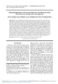 Extended Phylogeny and a Revised Generic Classification of The