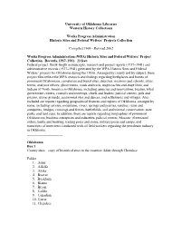 University of Oklahoma Libraries Western History Collections Works