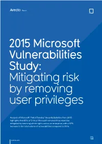 Analysis of Microsoft “Patch Tuesday”