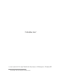 Calculus Two1