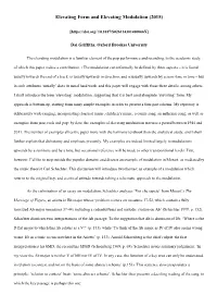 Elevating Form and Elevating Modulation (2015)