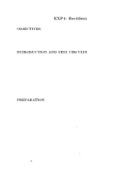 EXP4: Rectifiers