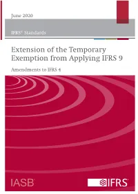 Extension of the Temporary Exemption from Applying IFRS 9
