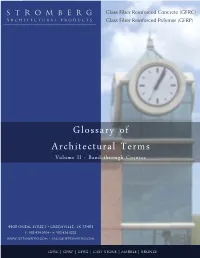 Glossary of Architectural Terms Volume II - Band Through Cornice