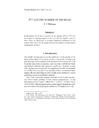 (P)115 and the Number of the Beast