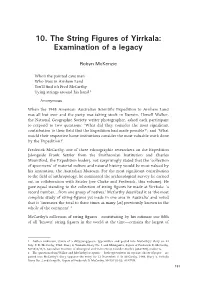 The String Figures of Yirrkala: Examination of a Legacy