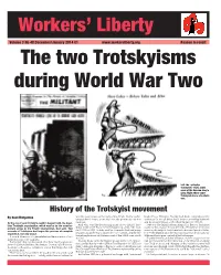 History of the Trotskyist Movement
