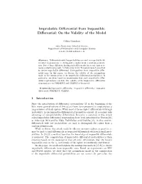 Improbable Differential from Impossible Differential
