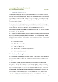 Landscape Character Areas and Sensitivity Assessment SECTION 7