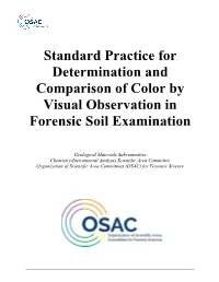 Standard Practice for the Determination and Comparison Of