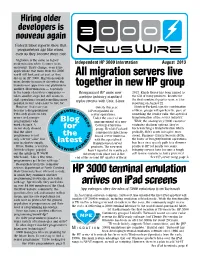 All Migration Servers Live Together in New HP Group
