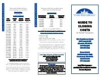 Guide to Closing Costs