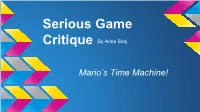 Mario's Time Machine