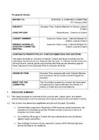 Scrutiny Report Template
