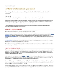 A 'World' of Information in Your Pocket