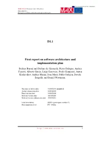 D1.1 First Report on Software Architecture and Implementation Plan