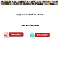 Gypsy Modification Parts Online