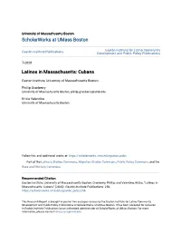 Latinos in Massachusetts: Cubans