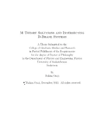 M-Theory Solutions and Intersecting D-Brane Systems