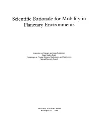 Scientific Rationale for Mobility in Planetary Environments